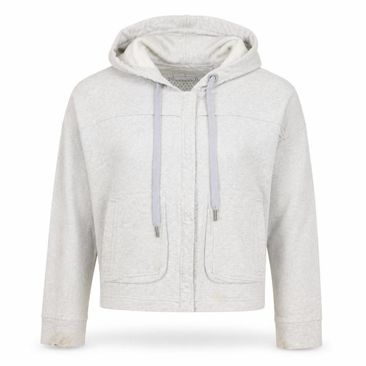 adidas Stella McCartney Women Grey M Hooded Cotton Jacket