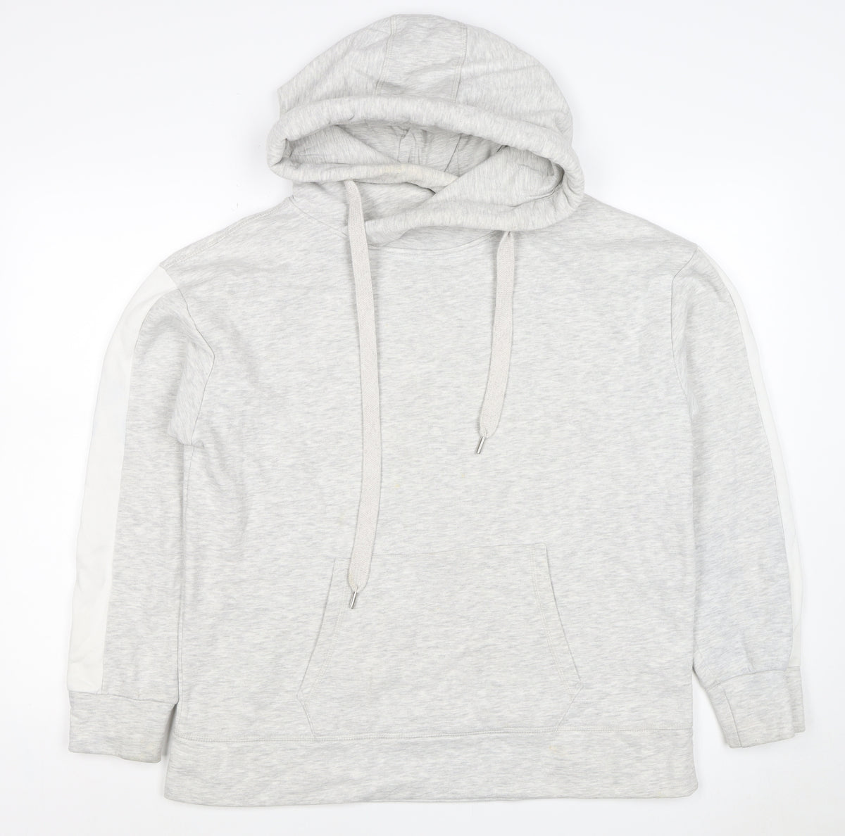 Mint Velvet Women’s Grey L Pullover Hoodie Colourblock Pockets