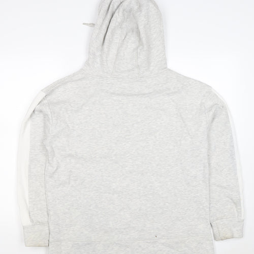 Mint Velvet Women’s Grey L Pullover Hoodie Colourblock Pockets