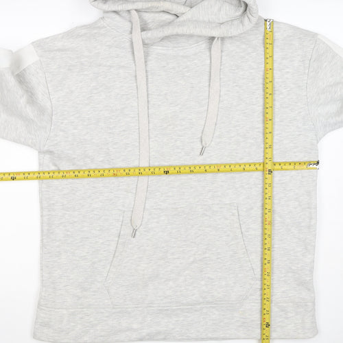 Mint Velvet Women’s Grey L Pullover Hoodie Colourblock Pockets