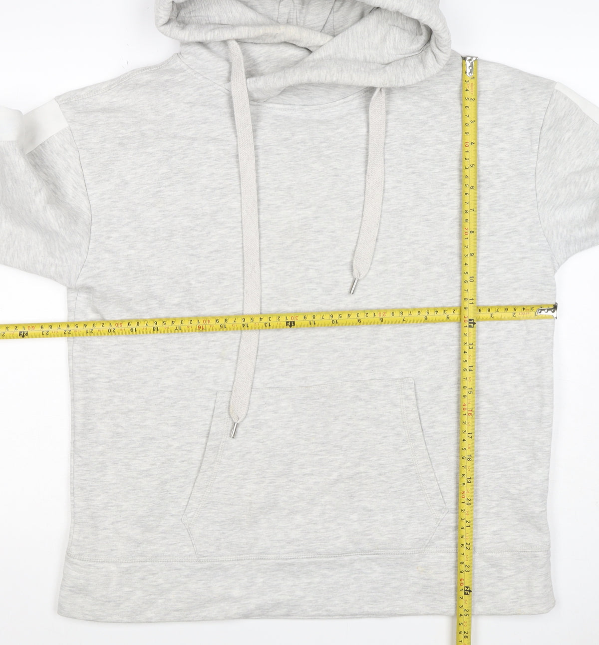 Mint Velvet Women’s Grey L Pullover Hoodie Colourblock Pockets