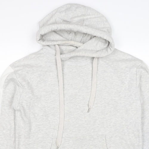 Mint Velvet Women’s Grey L Pullover Hoodie Colourblock Pockets
