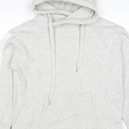 Mint Velvet Women’s Grey L Pullover Hoodie Colourblock Pockets