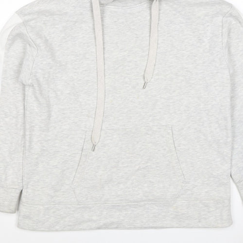 Mint Velvet Women’s Grey L Pullover Hoodie Colourblock Pockets