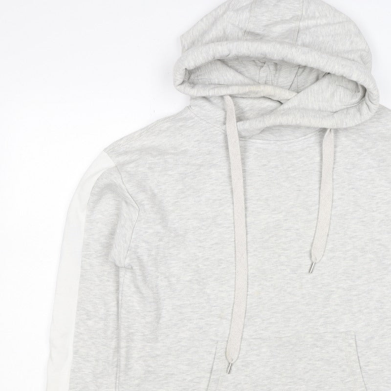 Mint Velvet Women’s Grey L Pullover Hoodie Colourblock Pockets