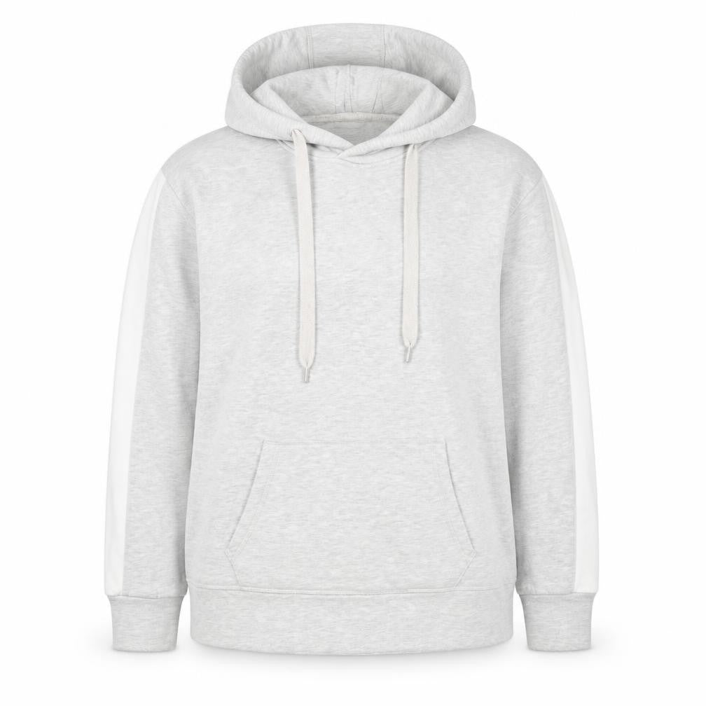 Mint Velvet Women’s Grey L Pullover Hoodie Colourblock Pockets