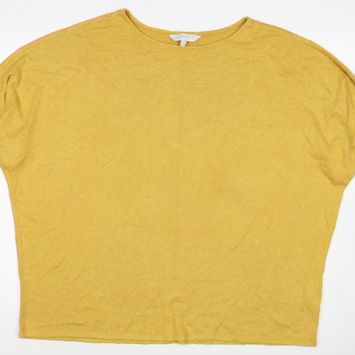 Apricot Women’s Yellow UK 16 Relaxed Jersey Short Sleeve T-Shirt