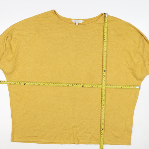 Apricot Women’s Yellow UK 16 Relaxed Jersey Short Sleeve T-Shirt