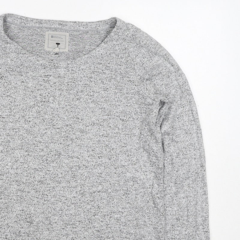 Mountain Warehouse Women’s Grey Marl Knit Pullover Jumper UK 12 Crew Neck