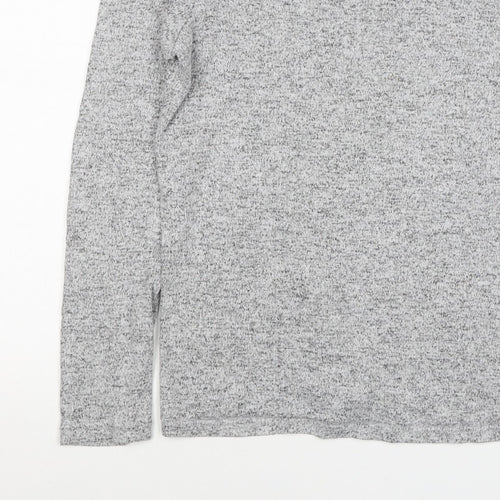 Mountain Warehouse Women’s Grey Marl Knit Pullover Jumper UK 12 Crew Neck