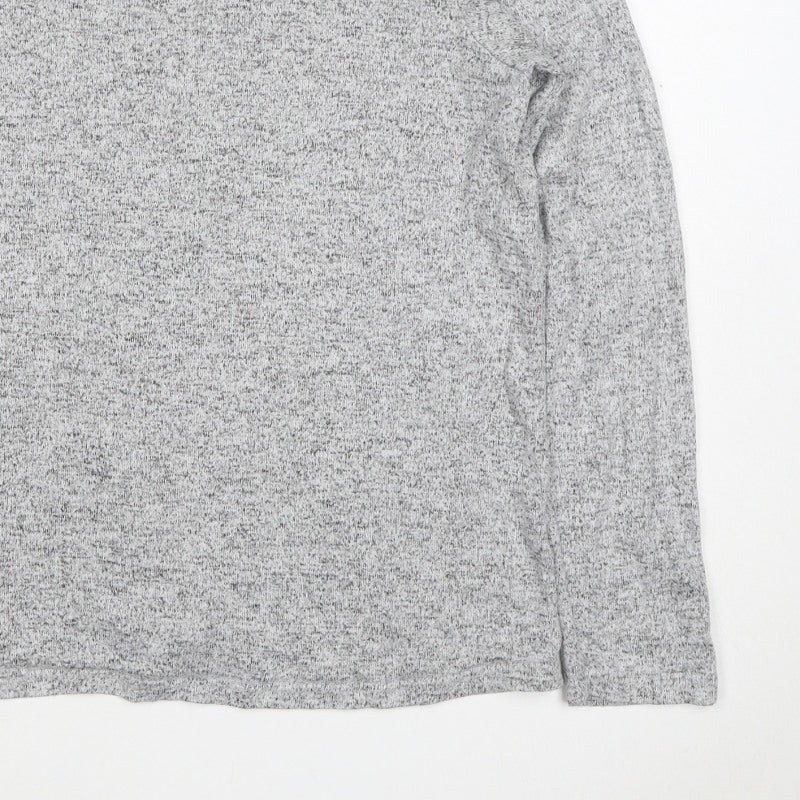 Mountain Warehouse Women’s Grey Marl Knit Pullover Jumper UK 12 Crew Neck
