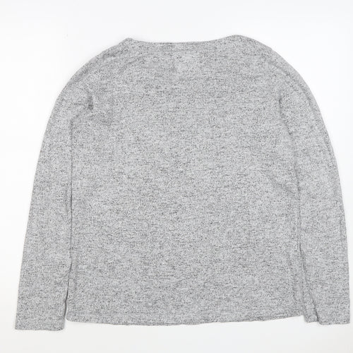 Mountain Warehouse Women’s Grey Marl Knit Pullover Jumper UK 12 Crew Neck