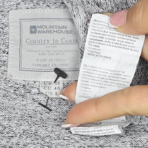 Mountain Warehouse Women’s Grey Marl Knit Pullover Jumper UK 12 Crew Neck
