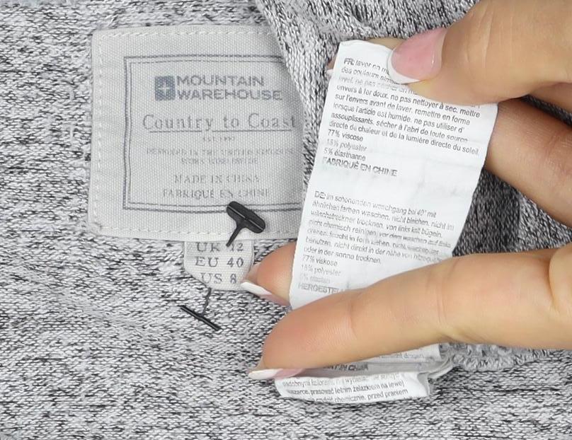Mountain Warehouse Women’s Grey Marl Knit Pullover Jumper UK 12 Crew Neck