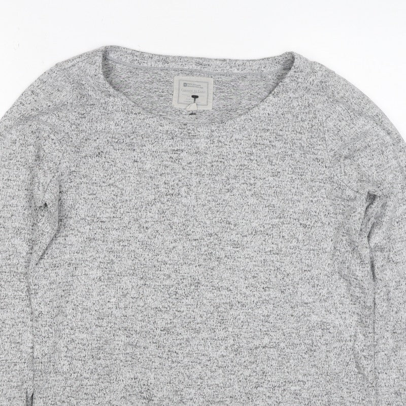 Mountain Warehouse Women’s Grey Marl Knit Pullover Jumper UK 12 Crew Neck