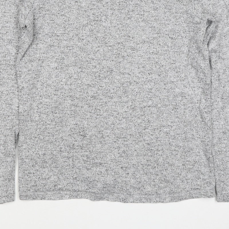 Mountain Warehouse Women’s Grey Marl Knit Pullover Jumper UK 12 Crew Neck