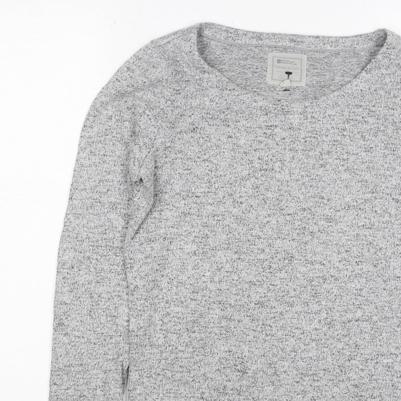 Mountain Warehouse Women’s Grey Marl Knit Pullover Jumper UK 12 Crew Neck