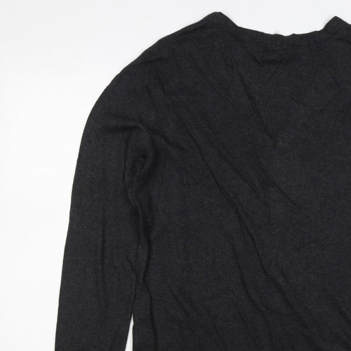 Gap Women’s Black Cotton V-Neck Button Cardigan Size M