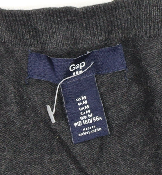 Gap Women’s Black Cotton V-Neck Button Cardigan Size M