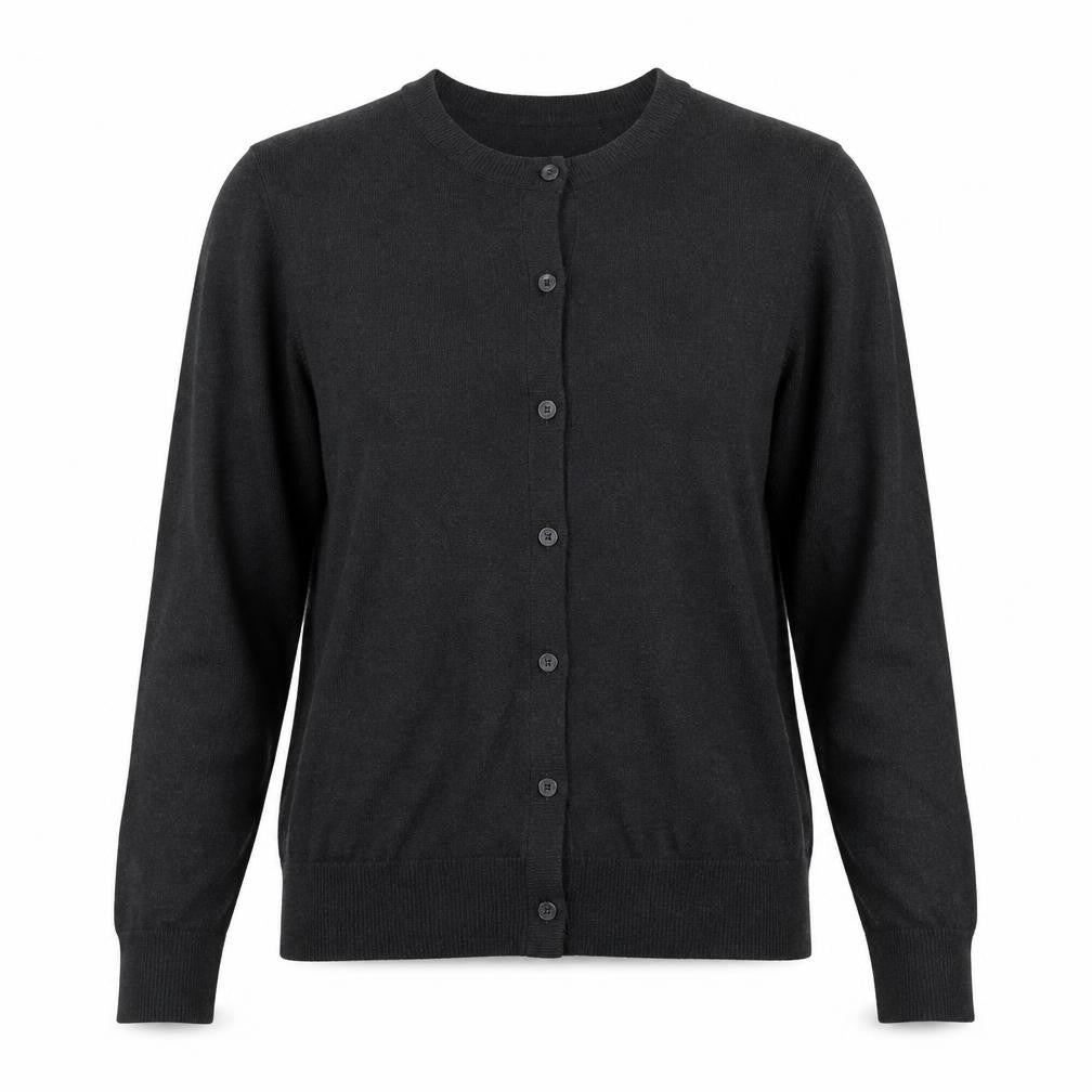 Gap Women’s Black Cotton V-Neck Button Cardigan Size M