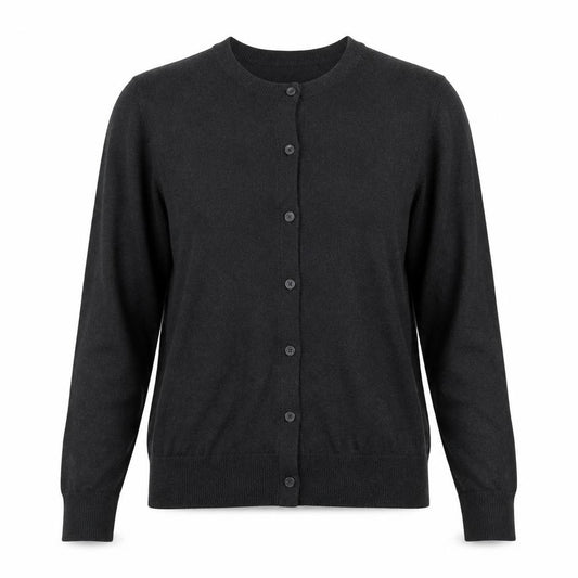 Gap Women’s Black Cotton V-Neck Button Cardigan Size M