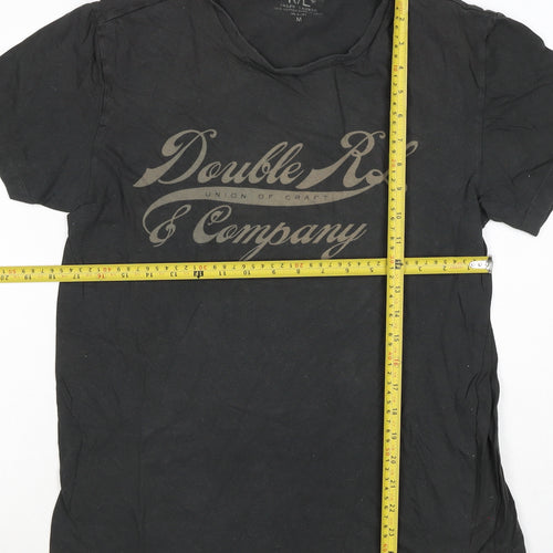 Double RL Ralph Lauren Men's Black M Logo Graphic Print T-Shirt