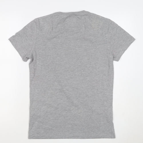 Superdry Mens Grey M Graphic Space Rocket Crew Neck T-Shirt