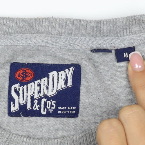 Superdry Mens Grey M Graphic Space Rocket Crew Neck T-Shirt