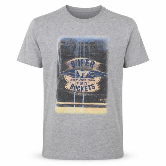 Superdry Mens Grey M Graphic Space Rocket Crew Neck T-Shirt