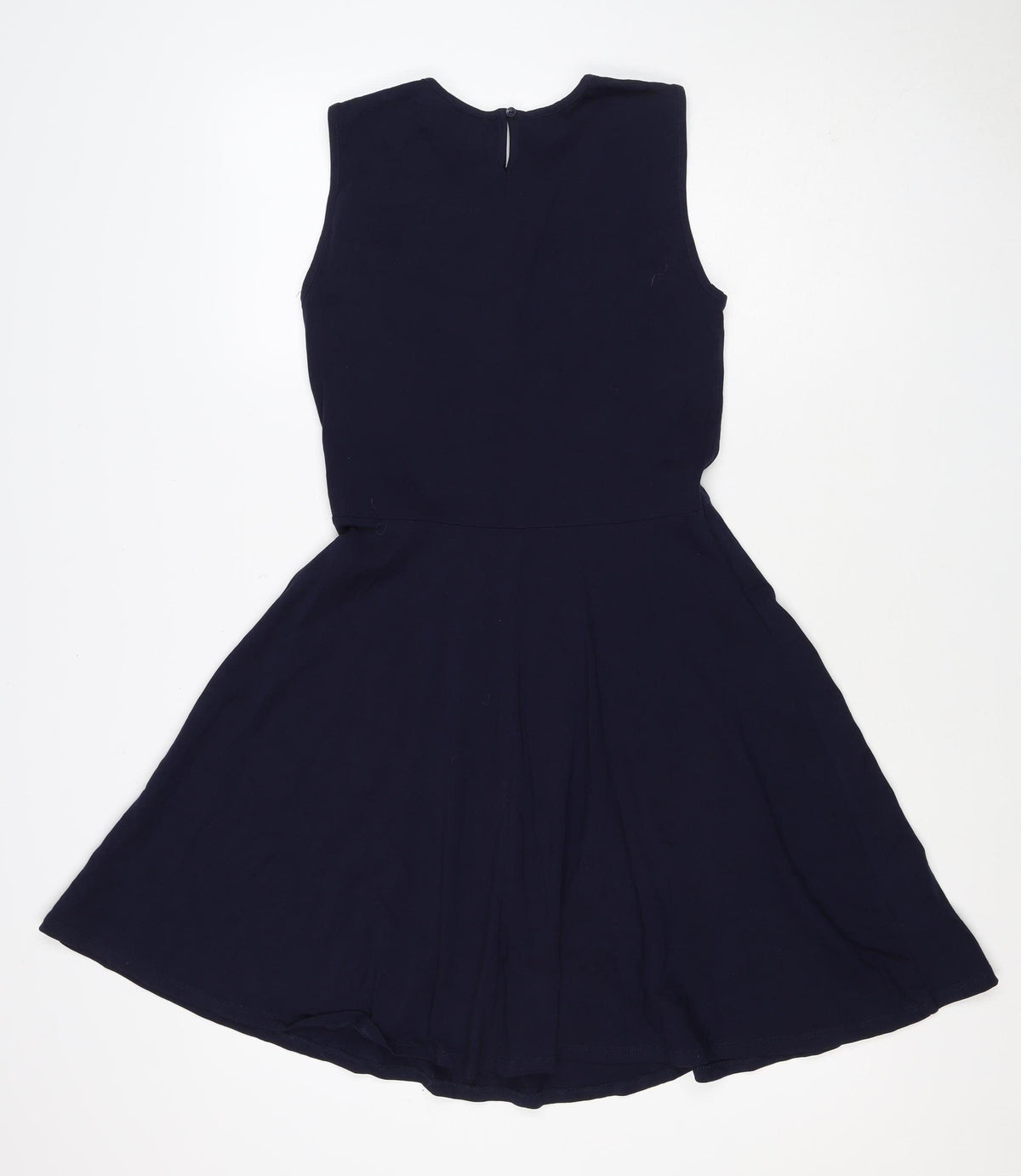 Dorothy Perkins Women Blue UK 12 Fit & Flare Sleeveless Lace Dress