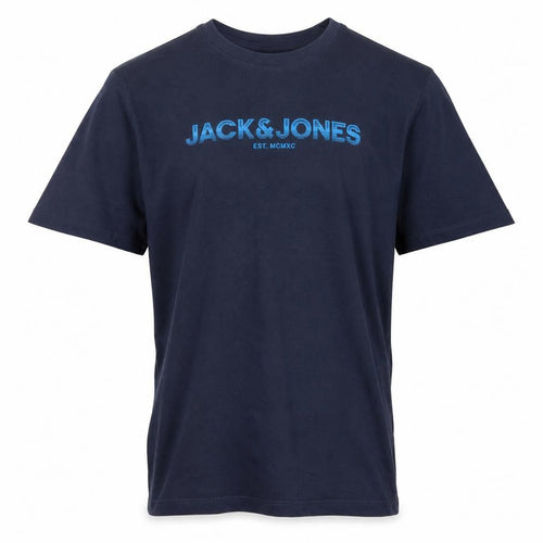 Jack & Jones Teens Navy Blue XS Logo Graphic Crew Neck T-Shirt