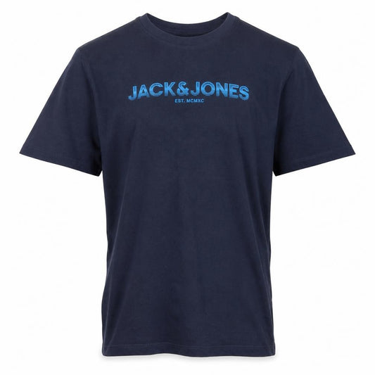 Jack & Jones Teens Navy Blue XS Logo Graphic Crew Neck T-Shirt