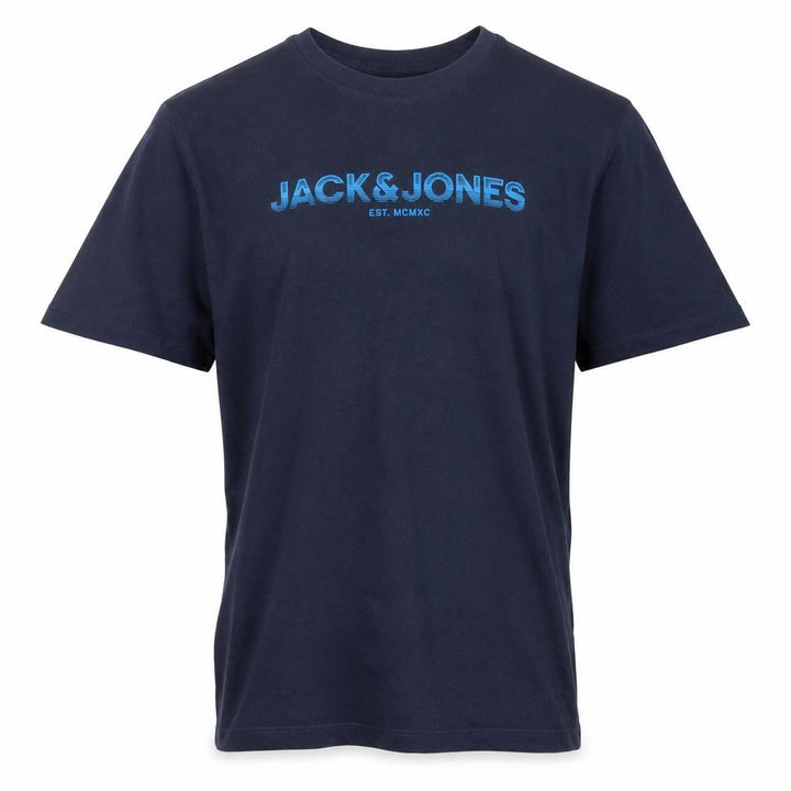 Jack & Jones Teens Navy Blue XS Logo Graphic Crew Neck T-Shirt