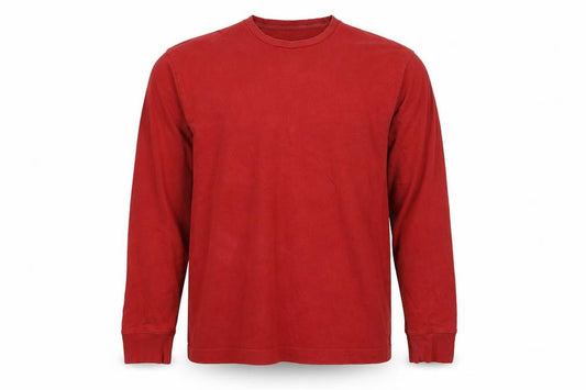 Gap Men's Red L Crew Neck Cotton Pullover Sweatshirt Long Sleeve