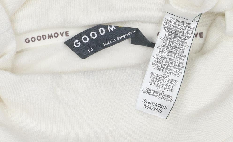 Additional view of M&S Goodmove Women’s Ivory UK 14 Pullover High Neck Sweatshirt