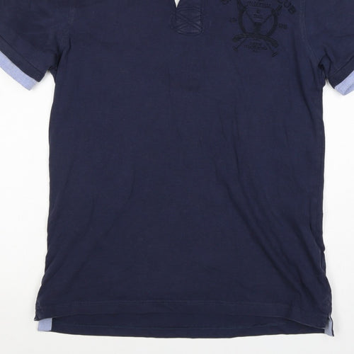 Crew Clothing Co Men’s Blue Small Embroidered Sports Club Polo Shirt