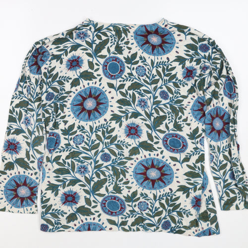 Seasal Women’s Multicoloured Floral Jersey Long Sleeve T-Shirt UK 8