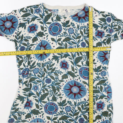 Seasal Women’s Multicoloured Floral Jersey Long Sleeve T-Shirt UK 8