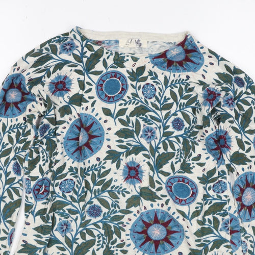 Seasal Women’s Multicoloured Floral Jersey Long Sleeve T-Shirt UK 8