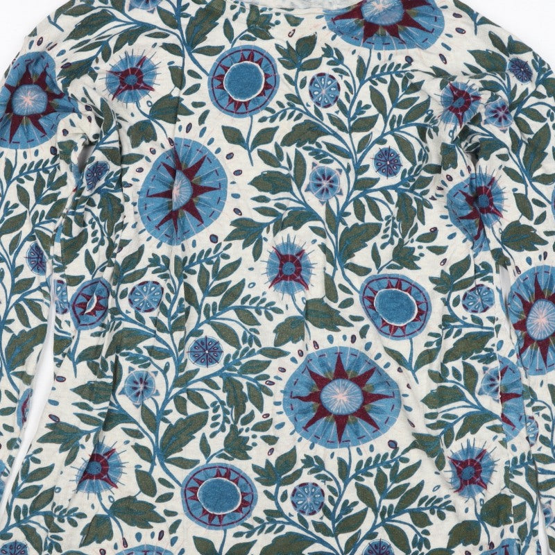 Seasal Women’s Multicoloured Floral Jersey Long Sleeve T-Shirt UK 8