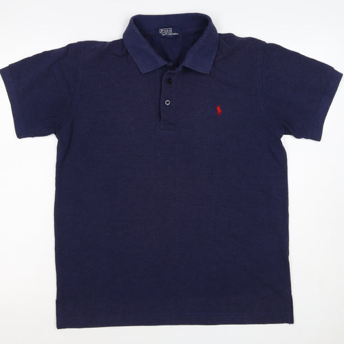 Polo Ralph Lauren Men’s Blue XS Cotton Short Sleeve Logo Polo Shirt