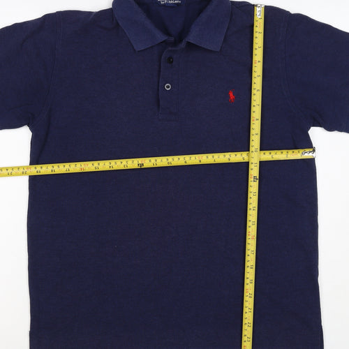 Polo Ralph Lauren Men’s Blue XS Cotton Short Sleeve Logo Polo Shirt