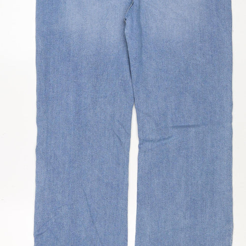 Boohoo Women Blue UK 12 Light Wash Stretch Bootcut Jeans