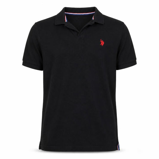 U.S. Polo Assn. Boys Black 14-15 Years Classic Cotton Polo Shirt