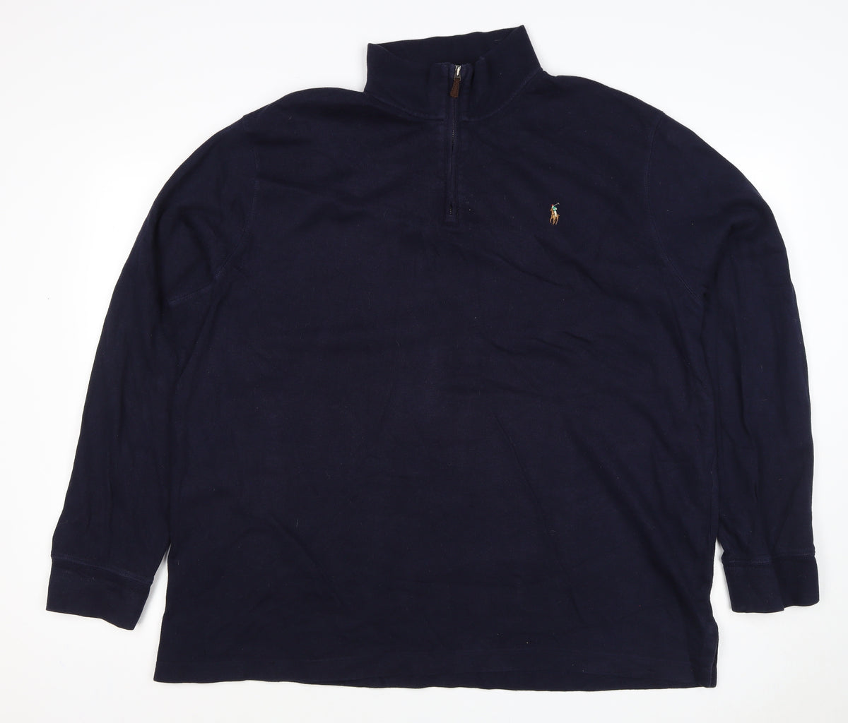 Polo Ralph Lauren Men’s Blue XL 1/4 Zip Estate Rib Sweatshirt