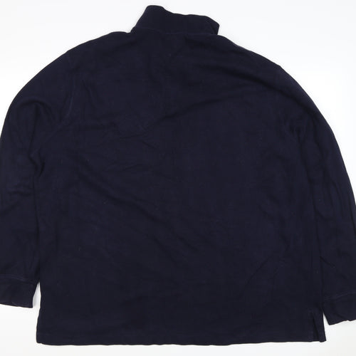 Polo Ralph Lauren Men’s Blue XL 1/4 Zip Estate Rib Sweatshirt