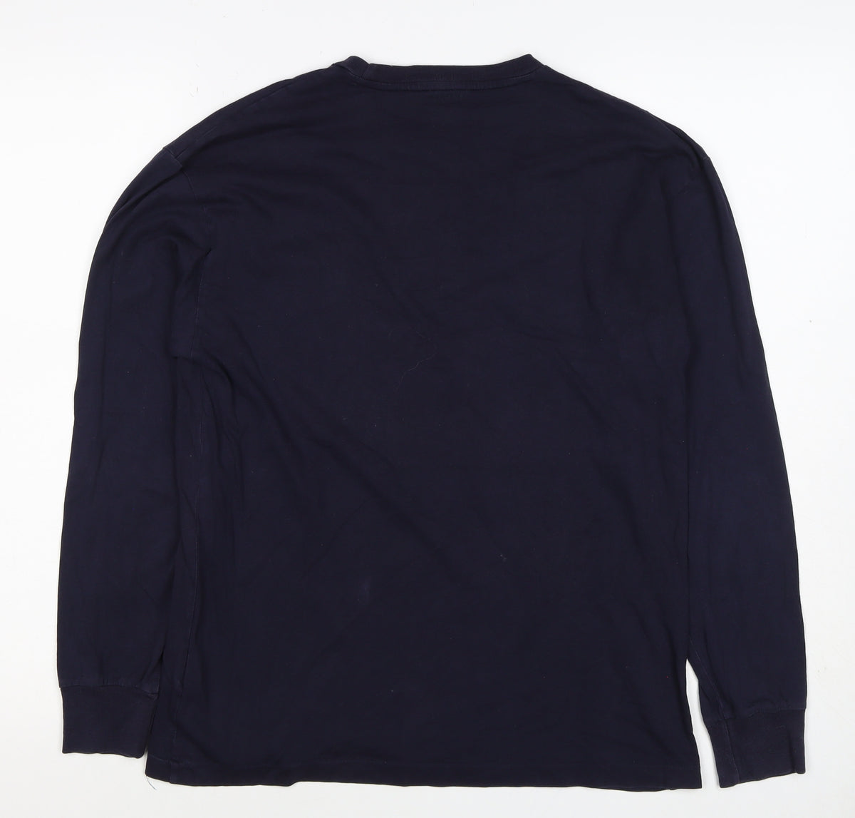 Polo Ralph Lauren Men's Navy XS Long Sleeve Crew Neck Logo T-Shirt