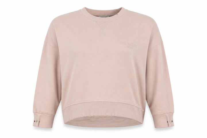 Ted Baker Women's Pink UK 12 Logo Crew Neck Pullover Sweatshirt
