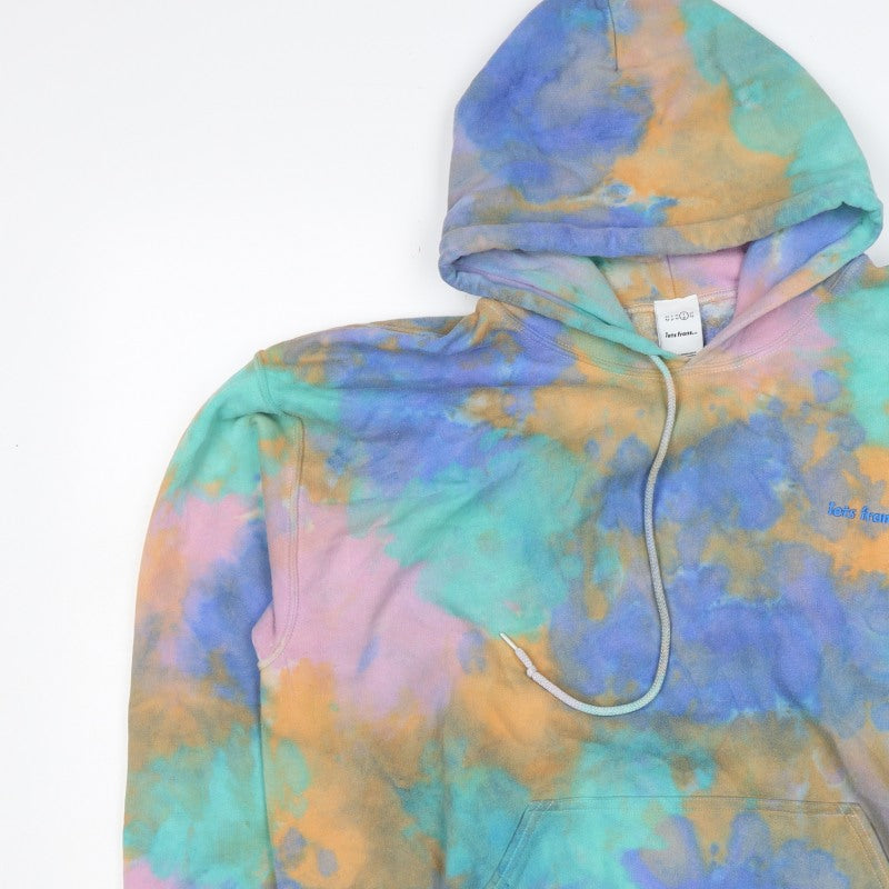 Additional view of Iets Frans women’s multicoloured l tie dye pullover hoodie embroidered logo