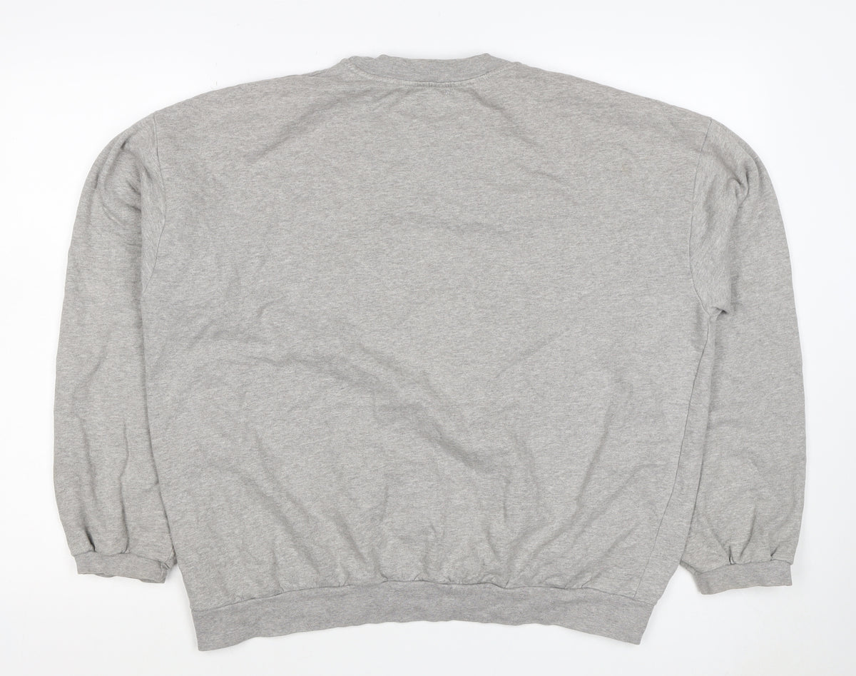 Pull&Bear Women’s Grey M NYC Graphic Fleece Crew Neck Sweatshirt